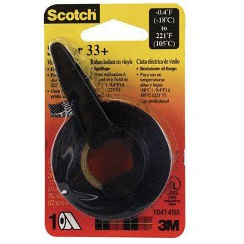 3M Scotch® Super 33+ Vinyl Electrical Tape w/dispenser - .75" X 12.5 Yds