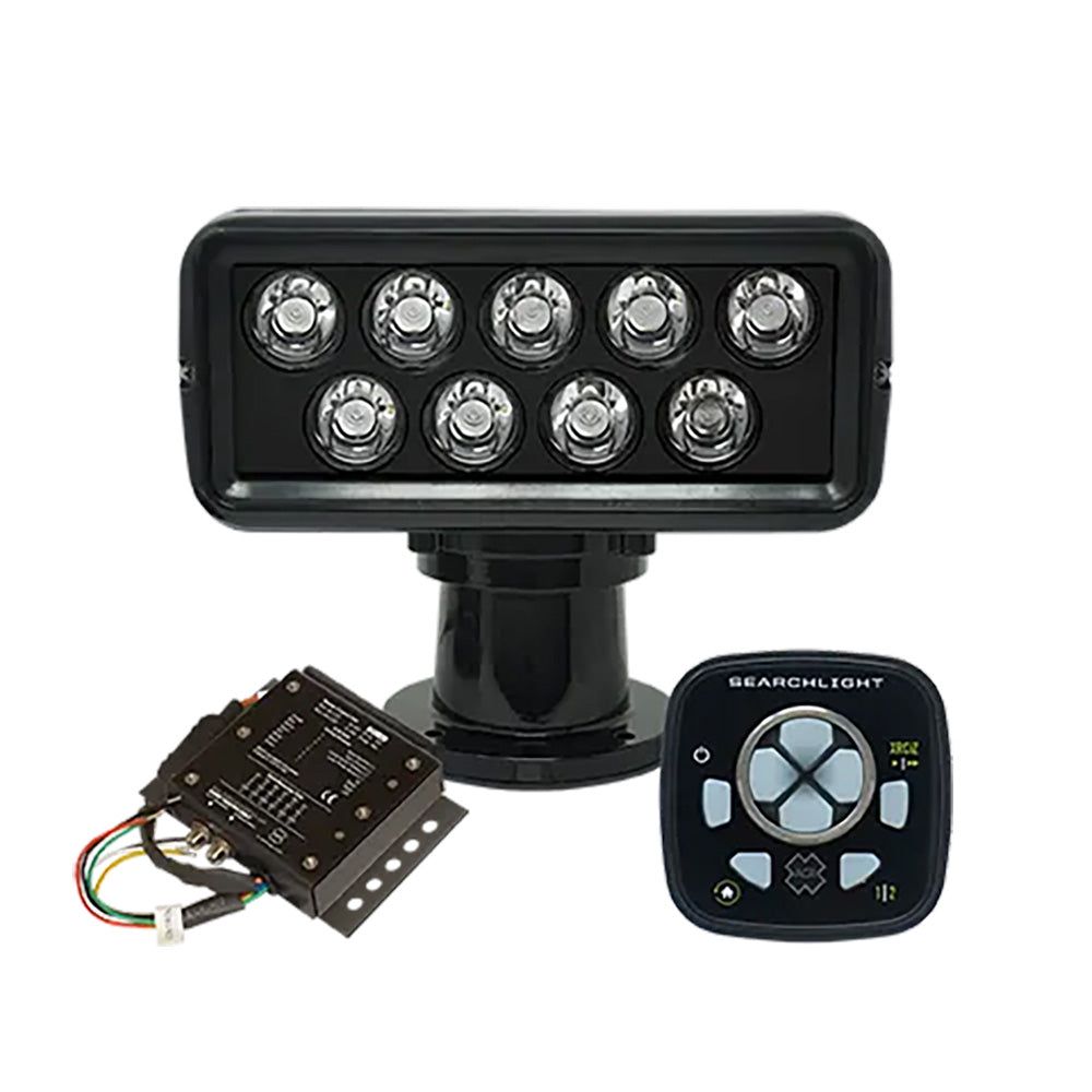 ACR RCL-100 LED Black Searchlight with URP-103 Wired Point Pad and URC-104 Master Controller