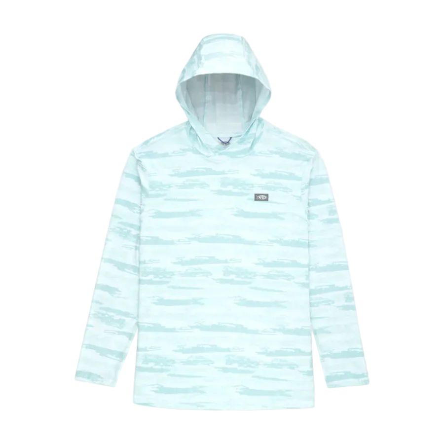 AFTCO OCEAN BOUND PRINTED HOODED PERFORMANCE SHIRT