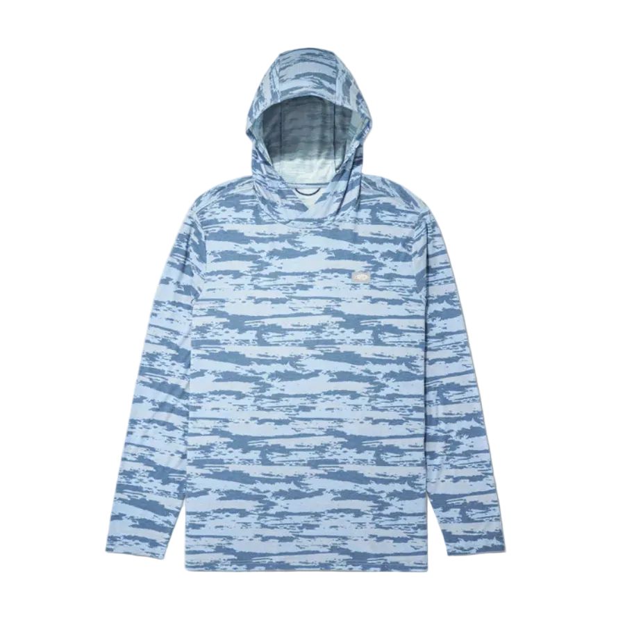 AFTCO OCEAN BOUND PRINTED HOODED PERFORMANCE SHIRT