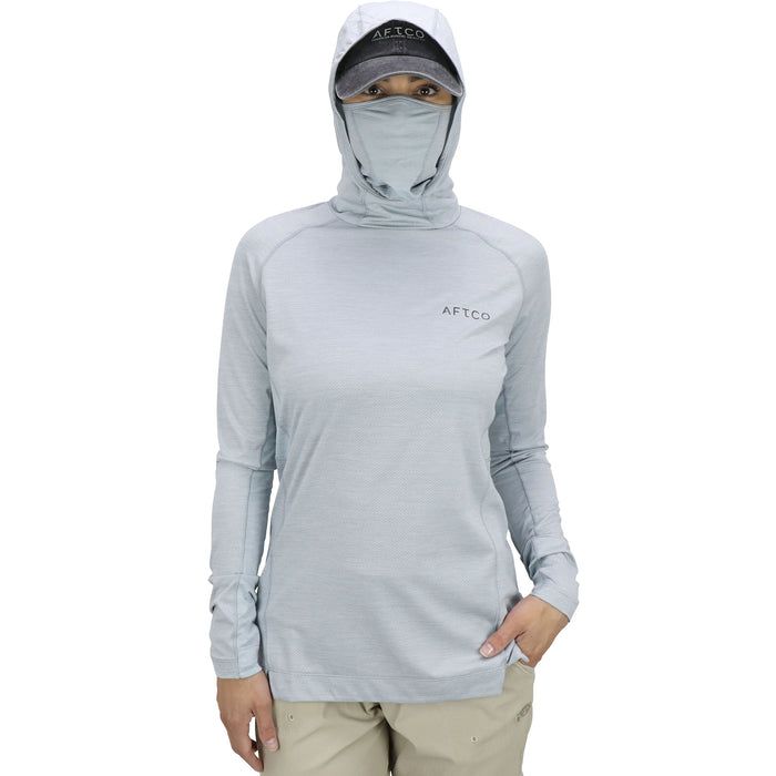 AFTCO Women's Adapt Performance Hooded Long Sleeve Shirt