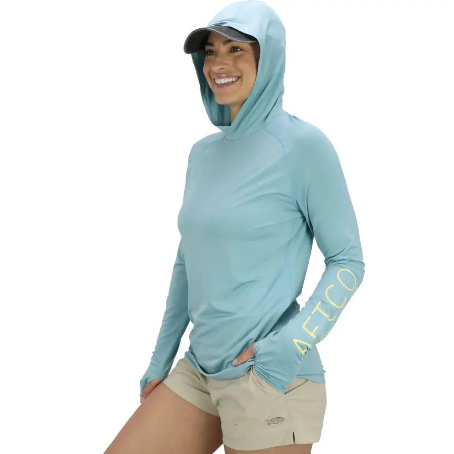 AFTCO WOMEN'S SAMURAI LONG SLEEVE PERFORMANCE HOODIE