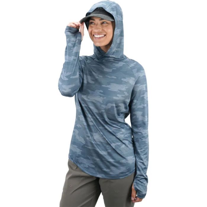 AFTCO WOMEN'S TACTICAL CAMO HOOD LONG SLEEVE PERFORMANCE