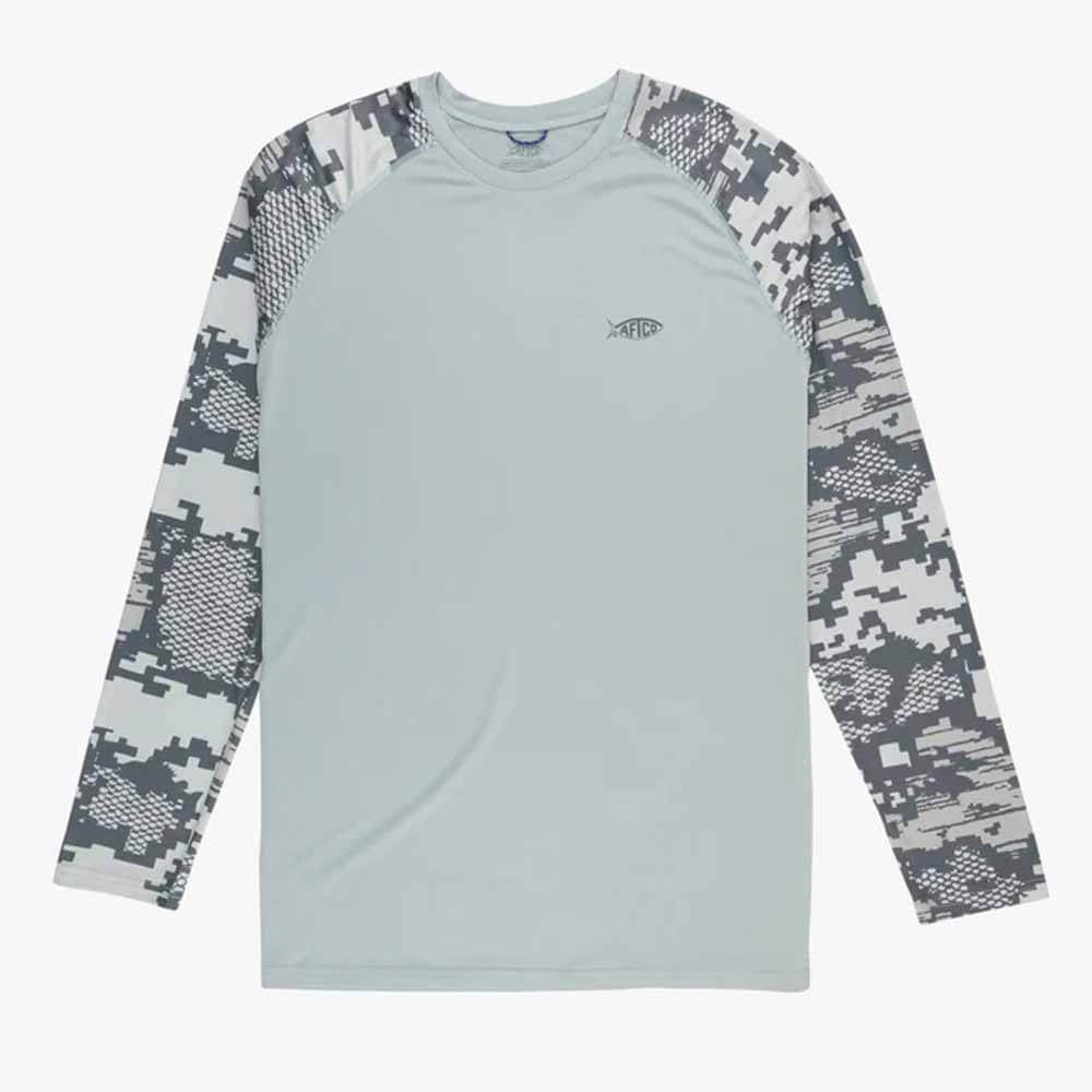 Aftco Charcoal Acid Camo L/S Tactical Performance Shirt