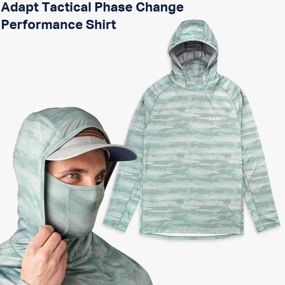 Aftco Jade Shoreline Camo Adapt Tactical HD Performance Hoodie