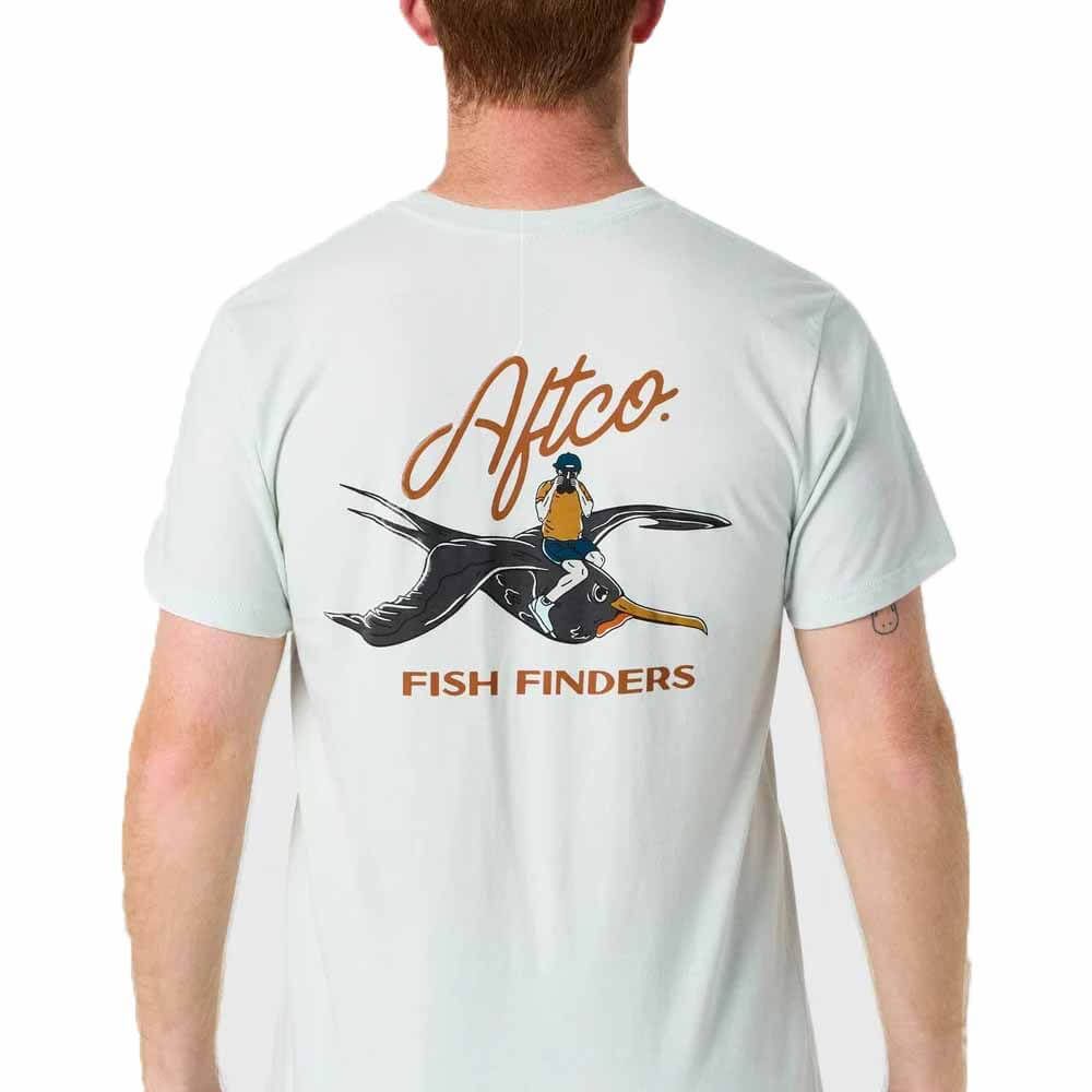 Aftco Seafoam Heather Fish Finders T-Shirt