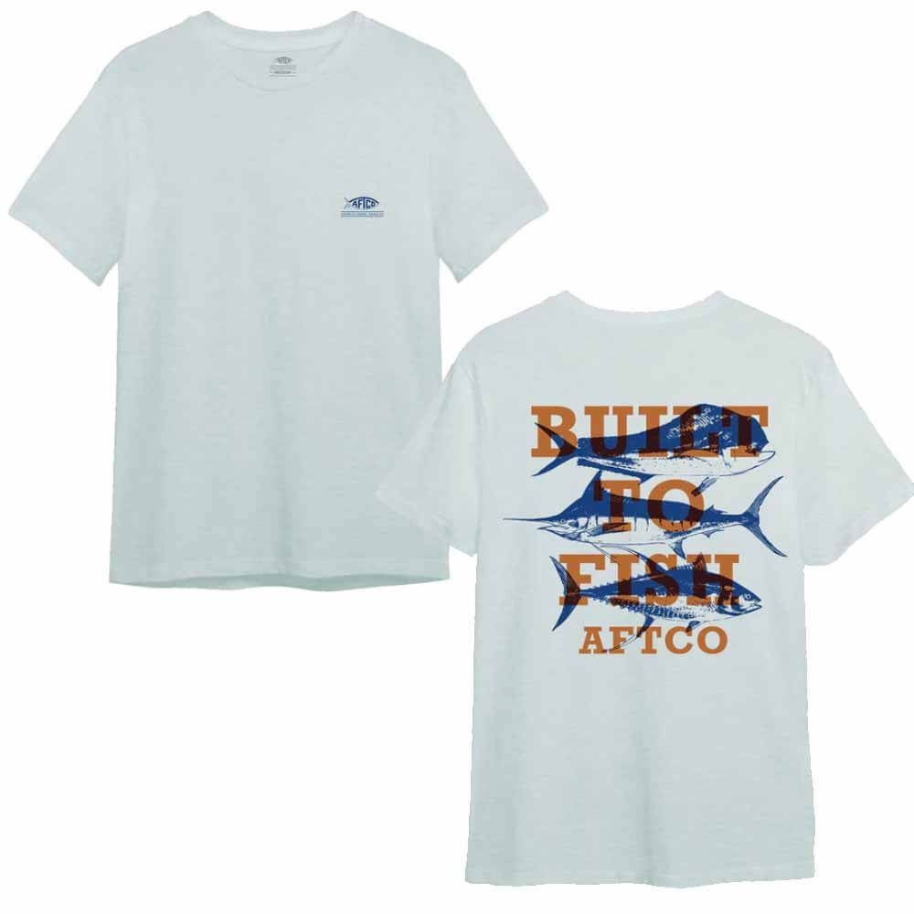 Aftco Seafoam Heather Trio T-Shirt