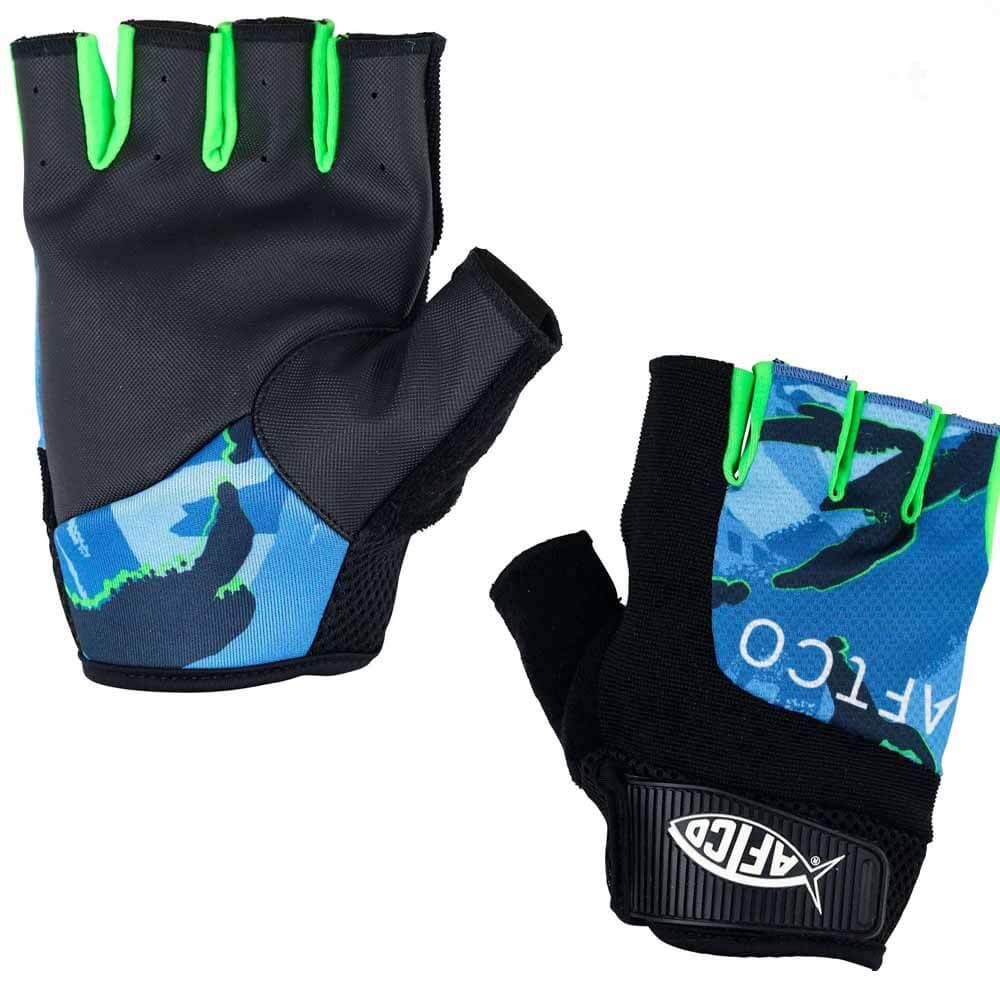 Aftco Short Pump Gloves Medium Blue Camo