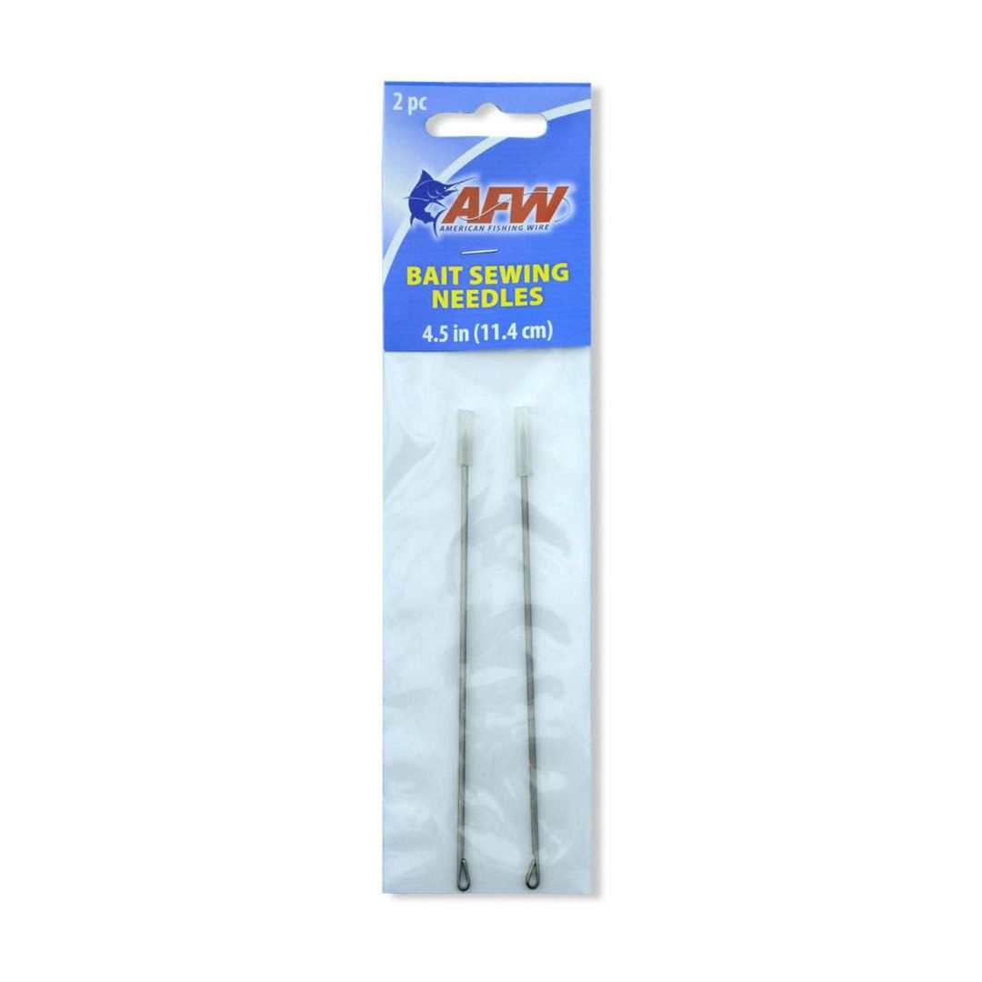 AFW TA-SN045-2 Stainless Steel 4.5" Bait Sewing Needle (2 Pack)
