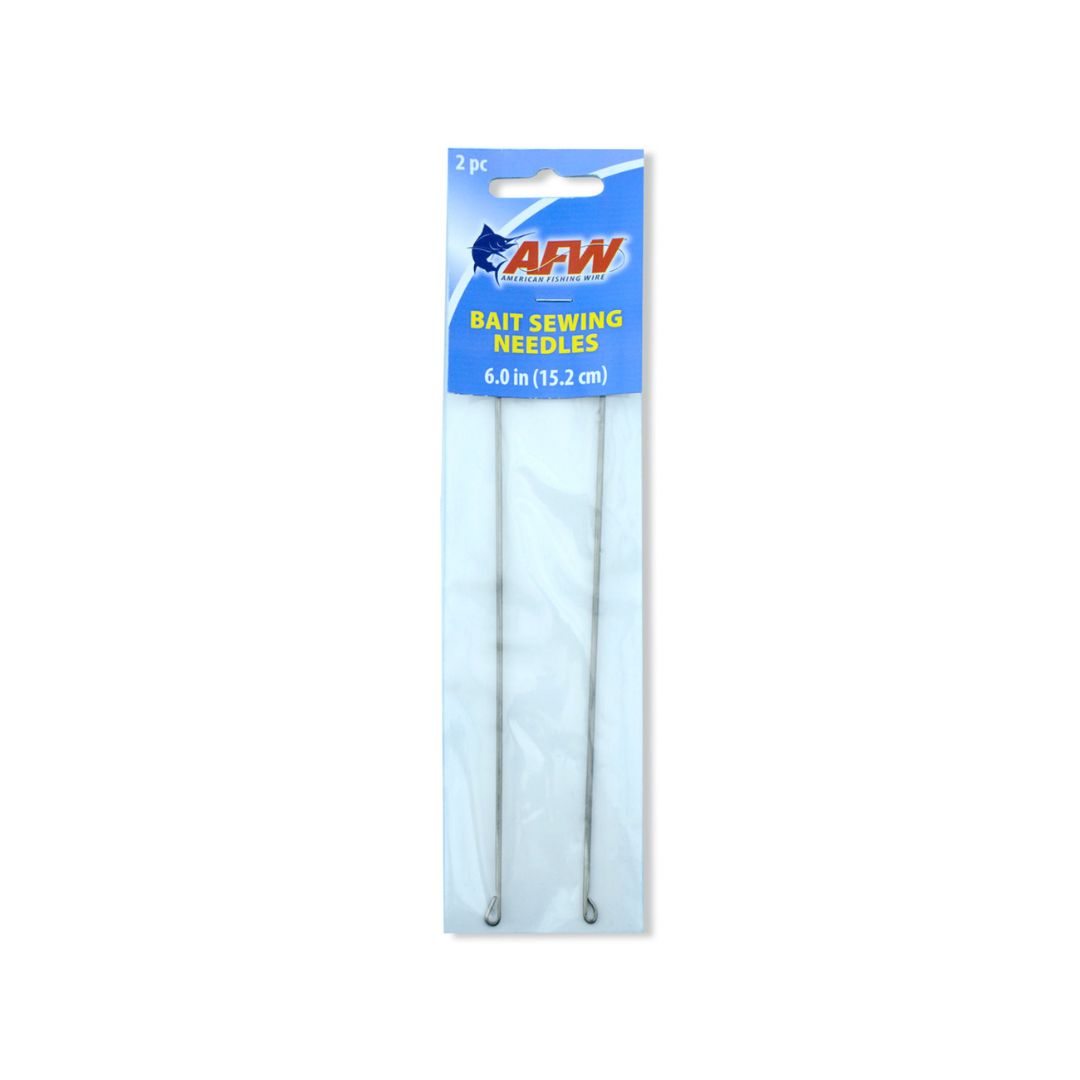AFW TA-SN060-2 Stainless Steel 6" Bait Sewing Needle (2 Pack)