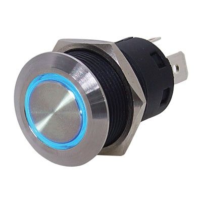 Marpac-L.E.D. Stainless Steel Push Button Switches