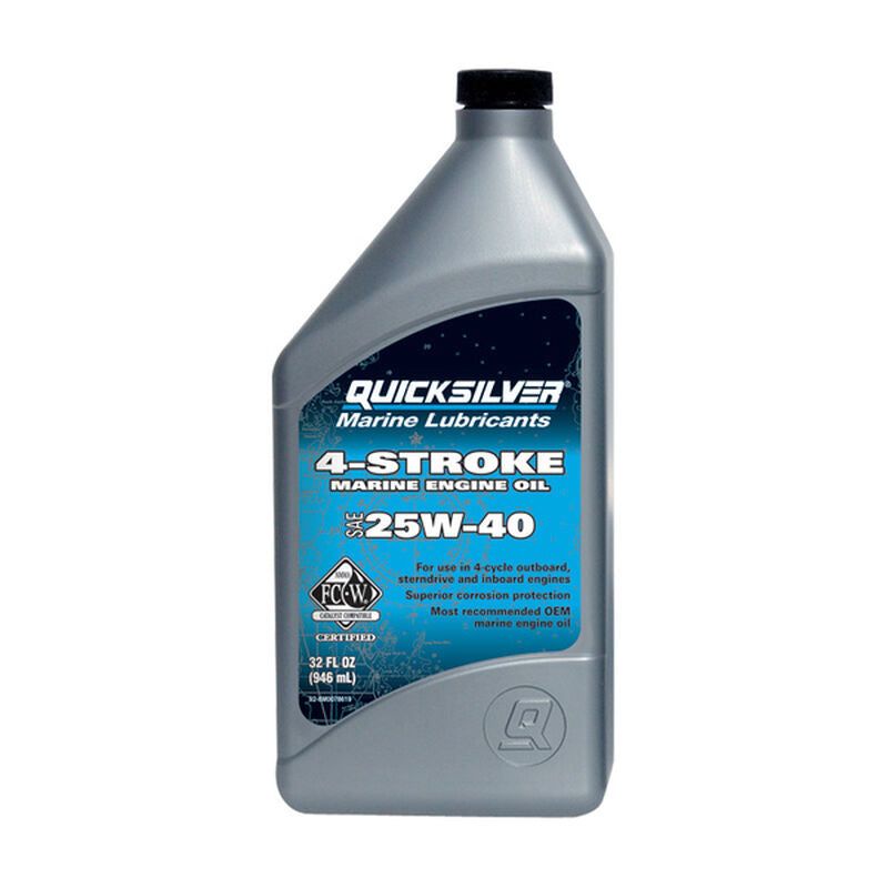 Quicksilver 4-Stroke FC-W Mineral Formulation Outboard Motor Oil 25W-40