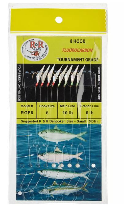 R&R PGF Tournament Series Sabiki Fluorocarbon Bait Rigs