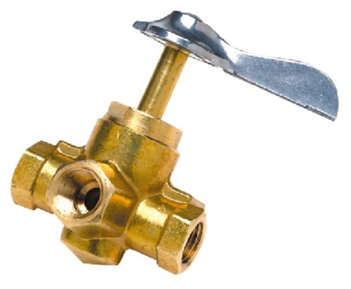 Seachoice 50-20761 Three-Way Fuel Line Valve (3/8" x 3/8" x 3/8" NPT)