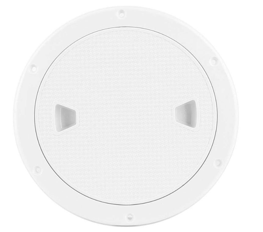 White Circular Cover Plate w/Detachable Cover 9.84" (A)