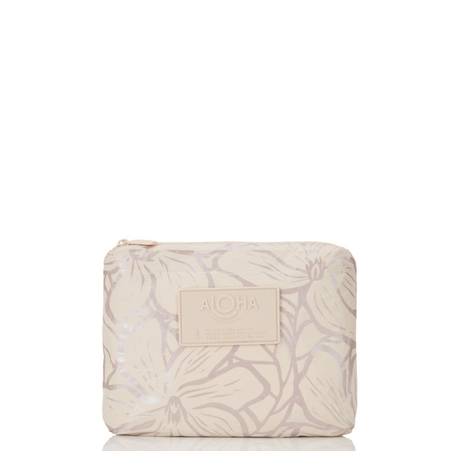 ALOHA BACKYARD SMALL POUCH - OYSTER/SANDSTONE