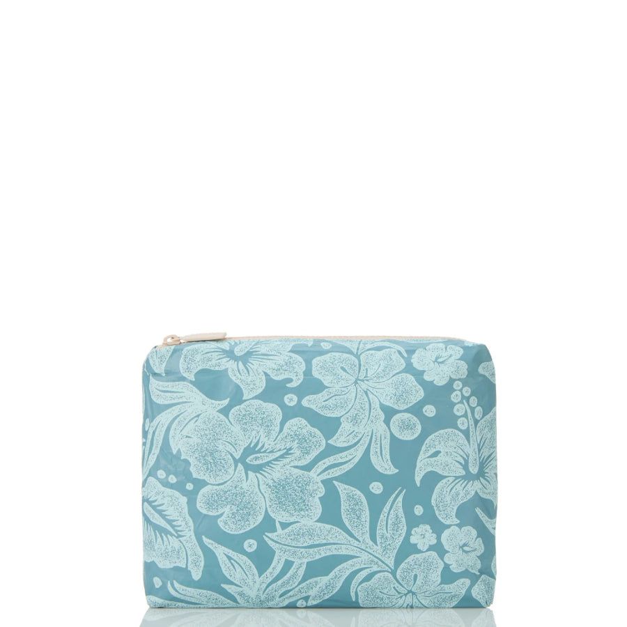 ALOHA BREEZY SMALL POUCH- PACIFIC/LEMU BLUE