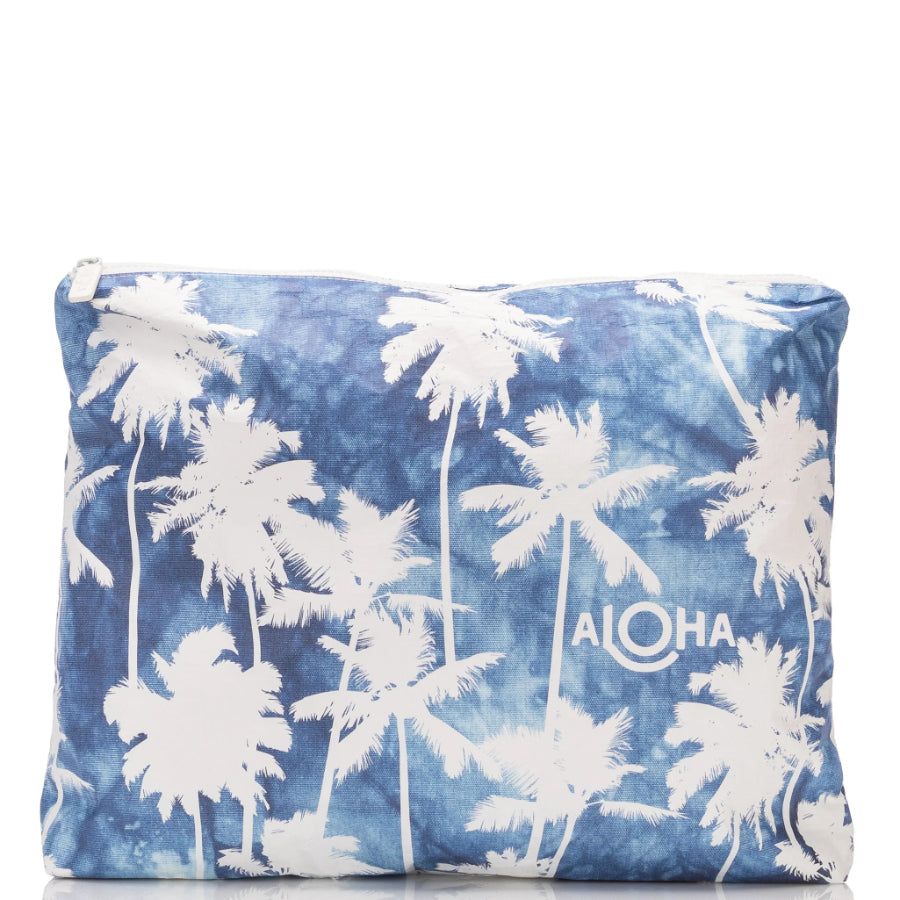ALOHA COCO PALMS MAX POUCH- INDIGO