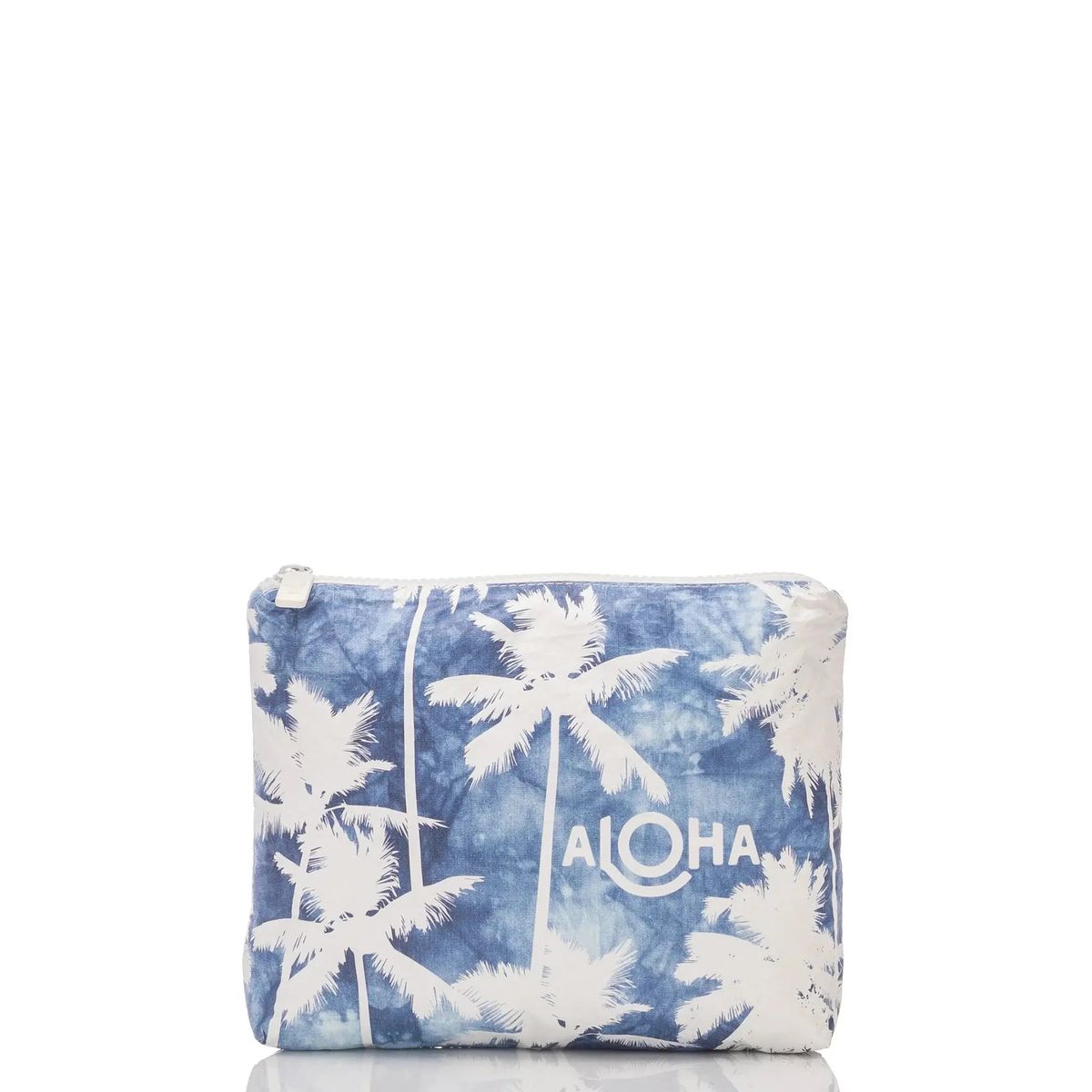 ALOHA COCO PALMS SMALL POUCH - INDIGO