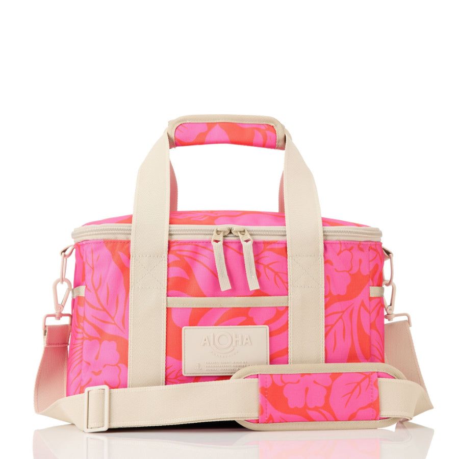 ALOHA HEIPUA PACKABLE COOLER- RED HAUTE