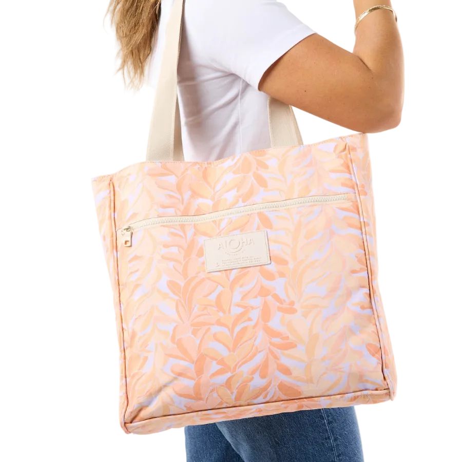 ALOHA LEI STAND DAILY TOTE PEACHY