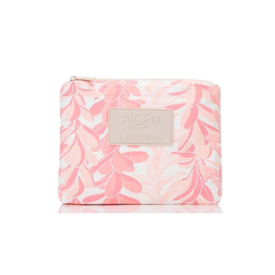 ALOHA LEI STAND SMALL POUCH PINKS