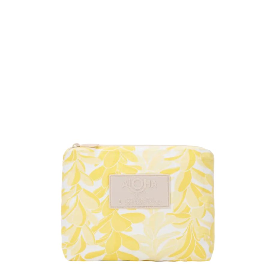 ALOHA LEI STAND SMALL POUCH YELLOWS