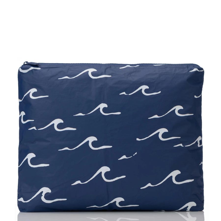 ALOHA SEASIDE MAX POUCH- WHITE/NAVY