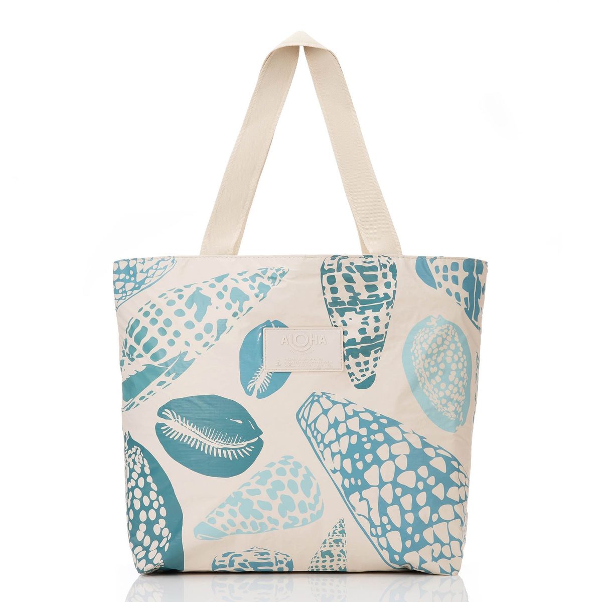 ALOHA SHORELINE DAY TRIPPER TOTE TIDE ON SANDSTONE