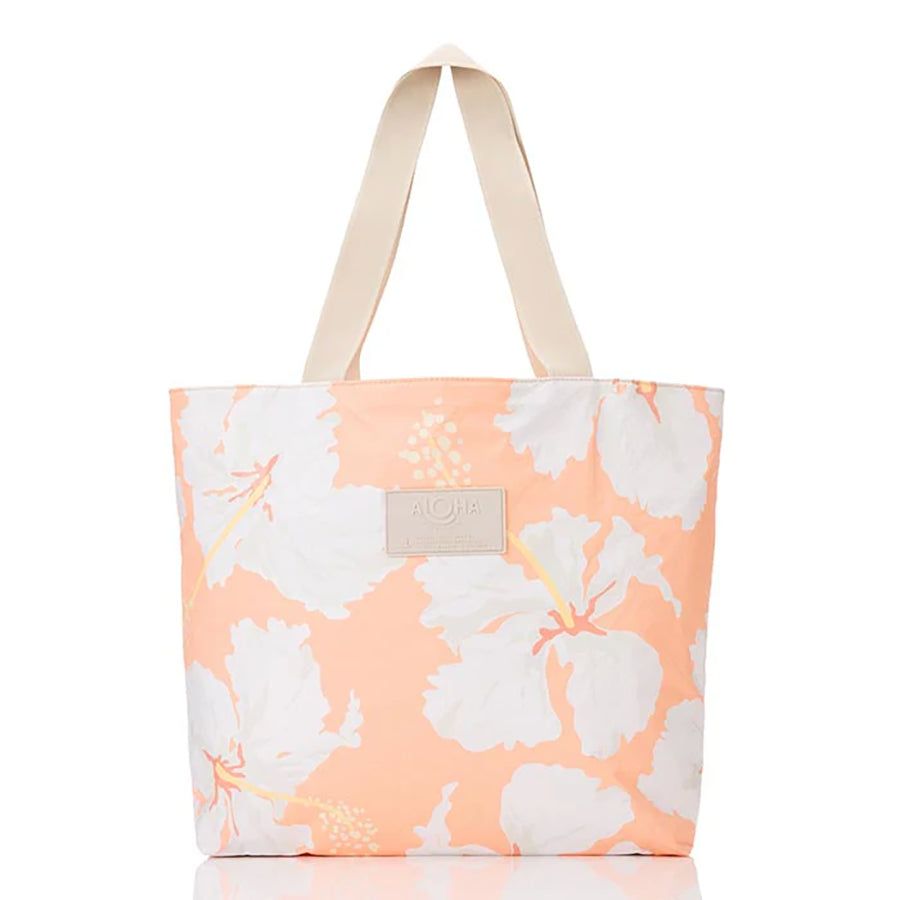 ALOHA TAHAA DAY TRIPPER TOTE PEACHY