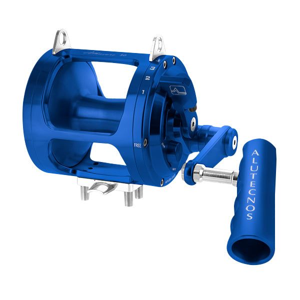 Alutecnos Albacore 50 Narrow One Speed Conventional Reel - Blue