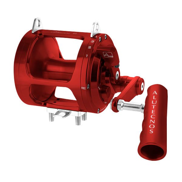 Alutecnos Albacore 50 Narrow One Speed Conventional Reel - Red
