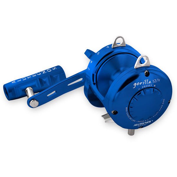 Alutecnos Albacore Gorilla 12V One Speed Reel - Blue