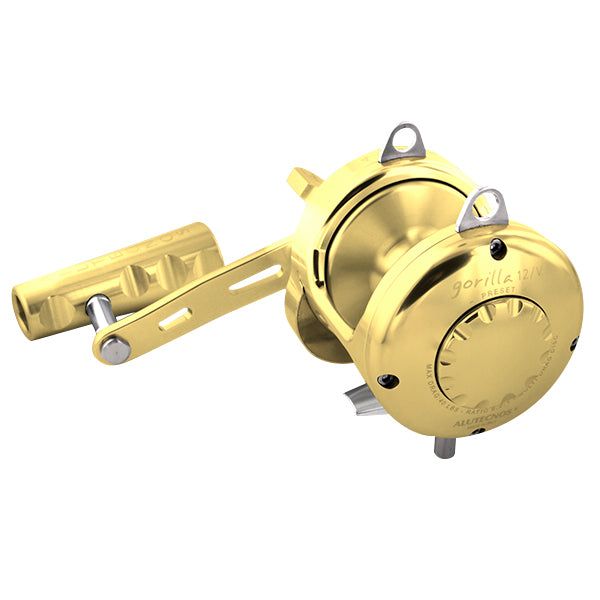 Alutecnos Albacore Gorilla 12V One Speed Reel - Gold