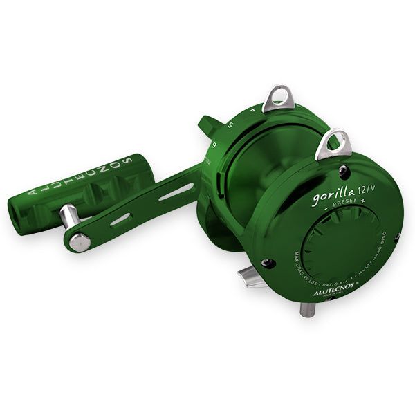 Alutecnos Albacore Gorilla 12V One Speed Reel - Green