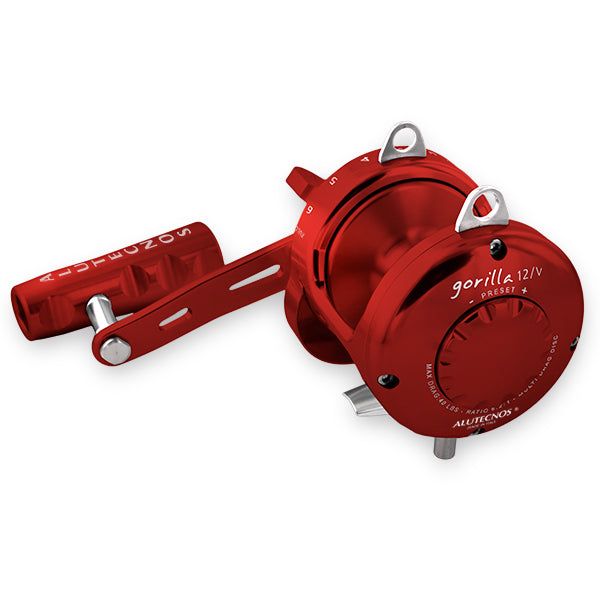 Alutecnos Albacore Gorilla 12V One Speed Reel - Red