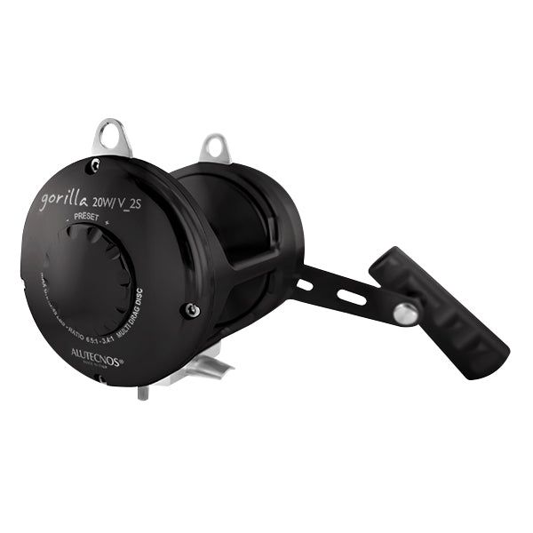 Alutecnos Albacore Gorilla 20W/V Two Speed Reel - Black