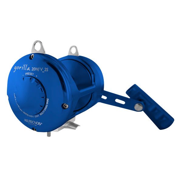 Alutecnos Albacore Gorilla 20W/V Two Speed Reel - Blue