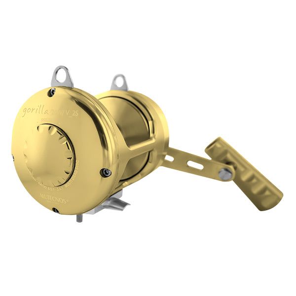 Alutecnos Albacore Gorilla 20W/V Two Speed Reel - Gold