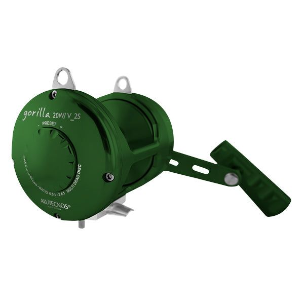 Alutecnos Albacore Gorilla 20W/V Two Speed Reel - Green
