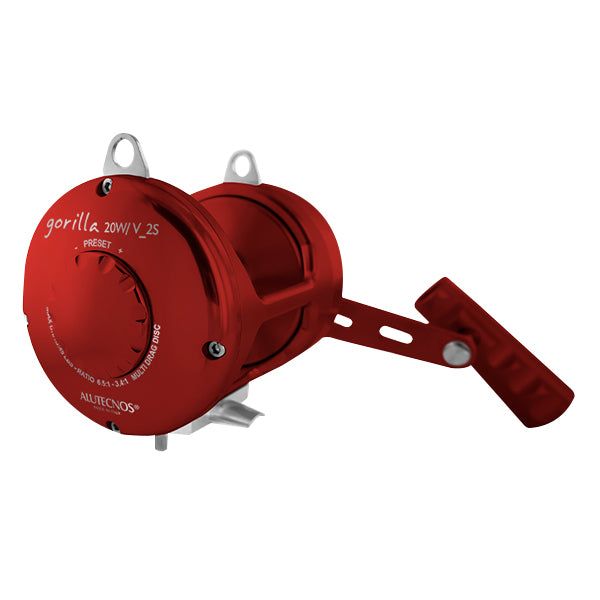 Alutecnos Albacore Gorilla 20W/V Two Speed Reel - Red
