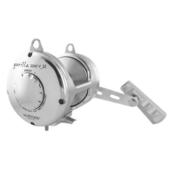 Alutecnos Albacore Gorilla 20W/V Two Speed Reel - Silver