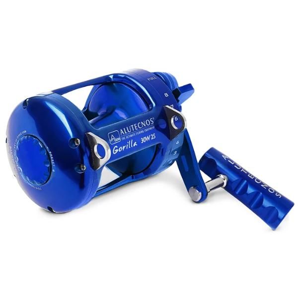Alutecnos Albacore Gorilla 30 Wide Two Speed Reel - Blue