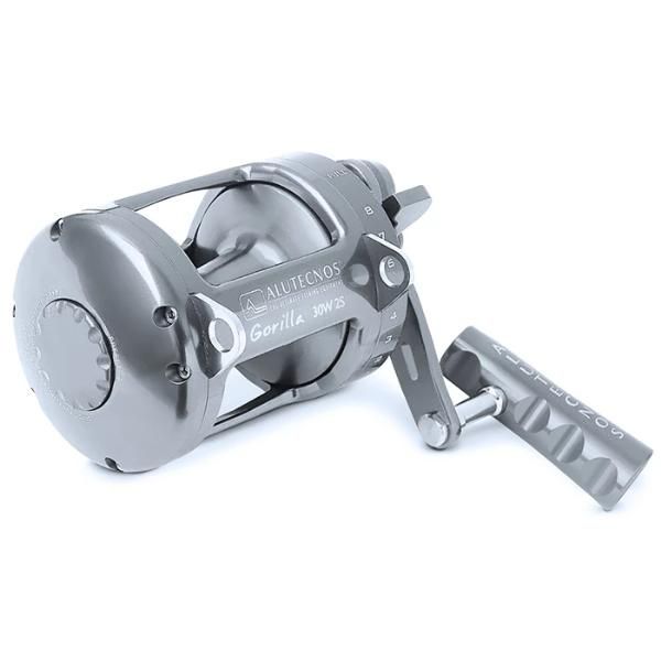 Alutecnos Albacore Gorilla 30 Wide Two Speed Reel - Silver