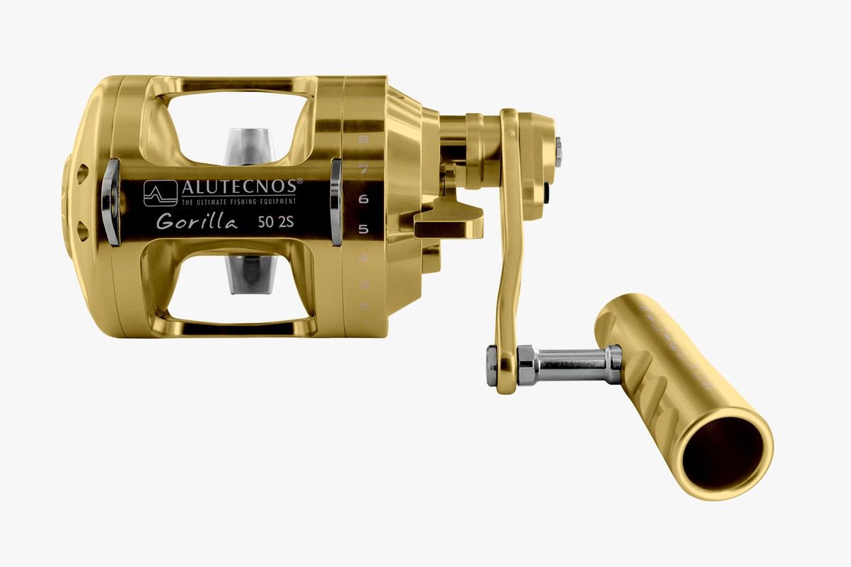 Alutecnos Albacore Gorilla 50 Two Speed Reel - Gold