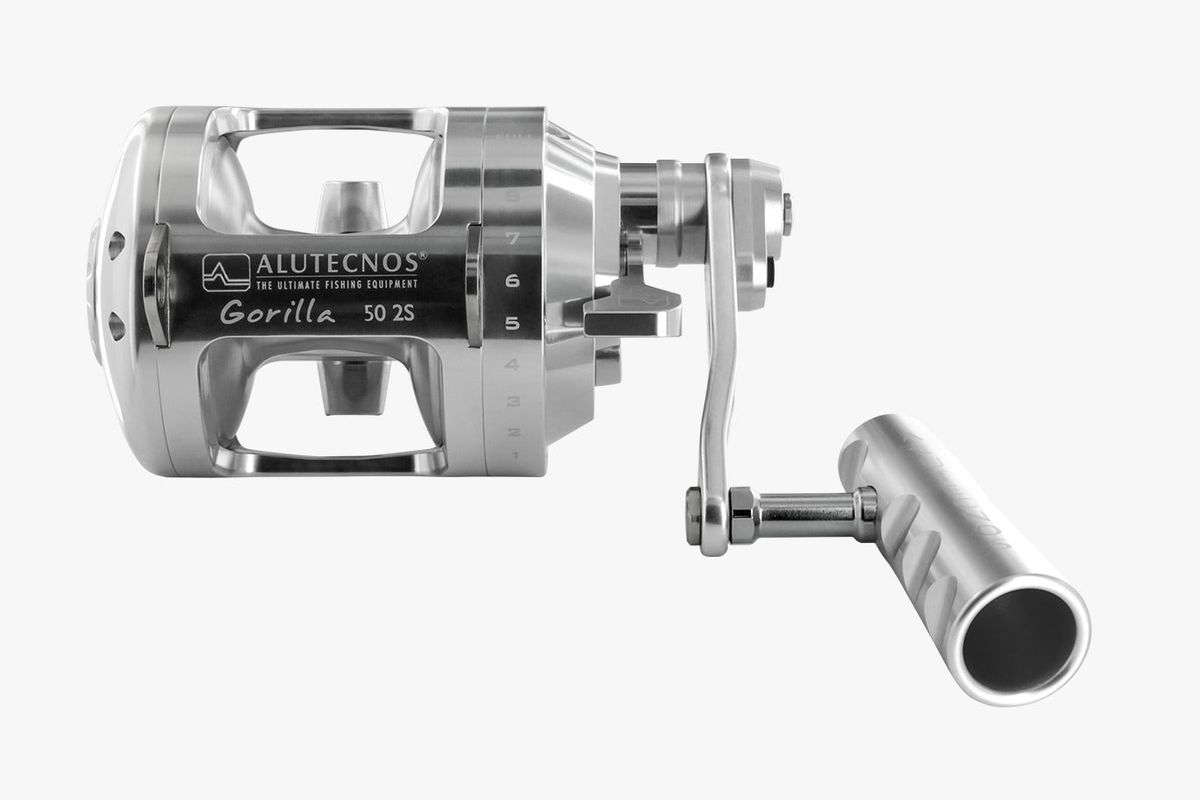 Alutecnos Albacore Gorilla 50 Two Speed Reel - Silver