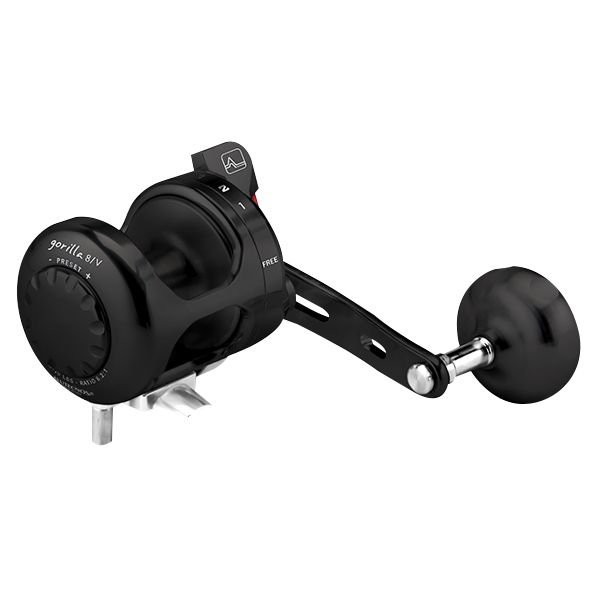 Alutecnos Albacore Gorilla 8V One Speed Reel - Black