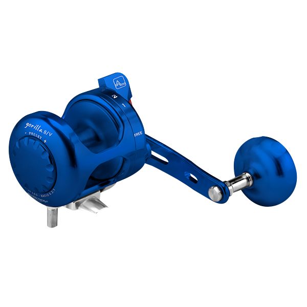 Alutecnos Albacore Gorilla 8V One Speed Reel - Blue
