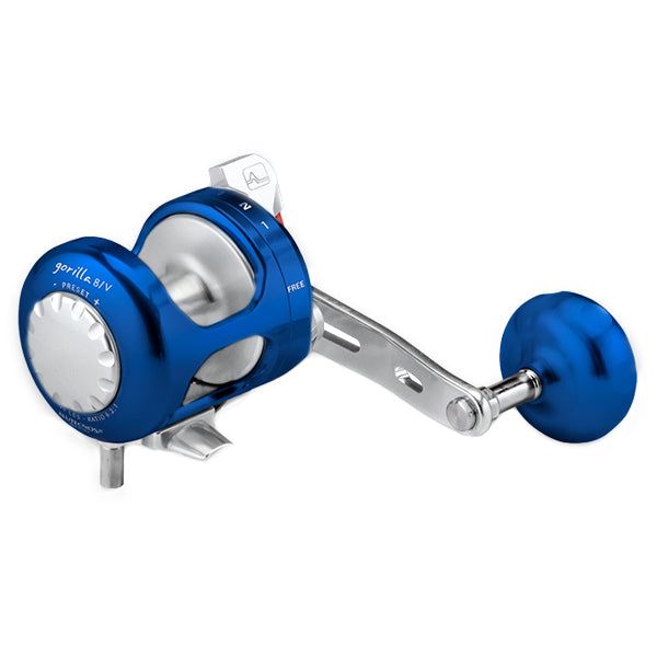 Alutecnos Albacore Gorilla 8V One Speed Reel - Blue/Silver