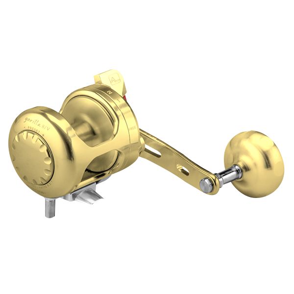 Alutecnos Albacore Gorilla 8V One Speed Reel - Gold